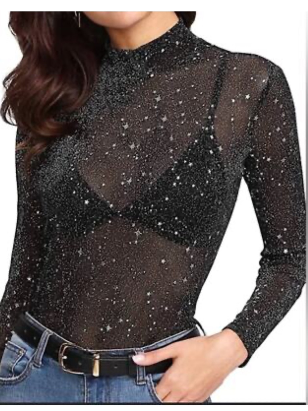 Sheer Sparkle Mangopop Top